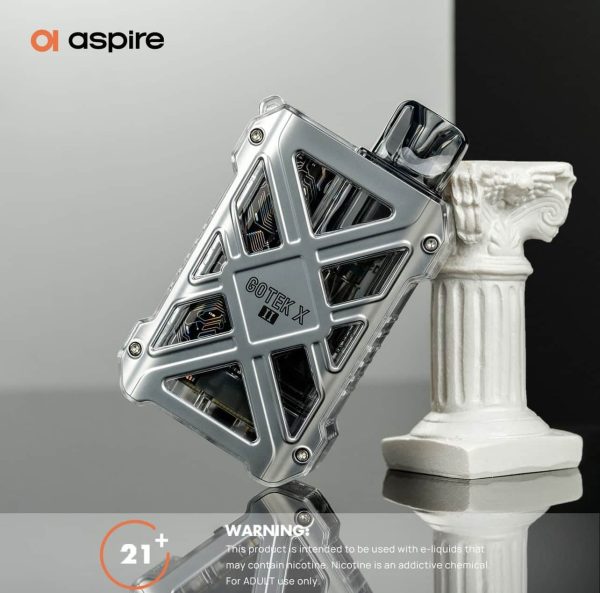 Aspire Gotek X V2 mau bac-min Aspire Gotek X V2 Pod Kit Chính Hãng - Phiên Bản Mới Cải Tiến