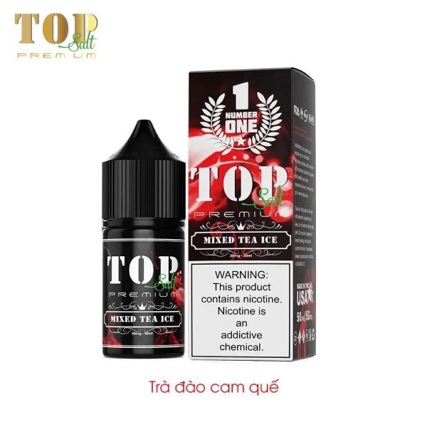 Top-Salt-Premium-Juice-Tra-dao-cam-que Top Salt Premium Juice 35MG/55MG Chính Hãng - 25 Vị Cực chất