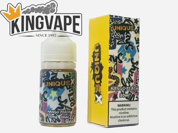 Unique juicemango peach Tinh dầu Unique Tea Juice Saltnic 30/50MG (13 Vị) Tuyệt vời
