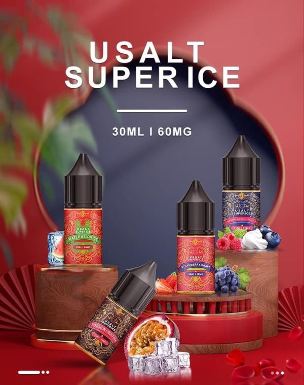Usalt Super Ice du vi-min Tinh dầu Usalt Super Ice Juice 10ml/60MG giá rẻ chính hãng - Đủ vị