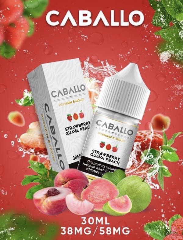 caballo dau oi dao Tinh Dầu Caballo Juice Saltnic 38/58MG (12 vị)