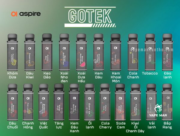 mui-gotek-scaled chinh hang Đầu vị thay thế cho pod Gotek X, Gotek S chính hãng giá rẻ