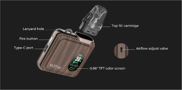 tinh-nang-xlim-sq-pro OXVA Xlim SQ PRO Pod Kit 30W Chính Hãng - Giá Rẻ - Đủ màu